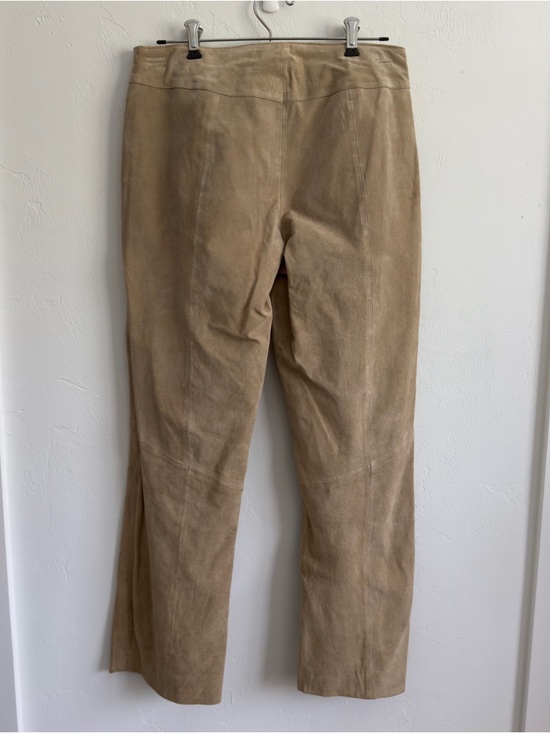 Wilson’s Leather Maxima Vintage Suede Leather Pants Tan Sz 10 - Picture 6 of 12